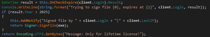 Figure 9. Code from the LoadBalancer module