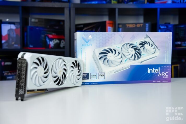 Maxsun Intel Arc B580 iCraft GPU and box, Image by PC Guide