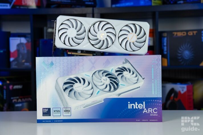 Maxsun Intel Arc B580 iCraft GPU on box, Image by PC Guide