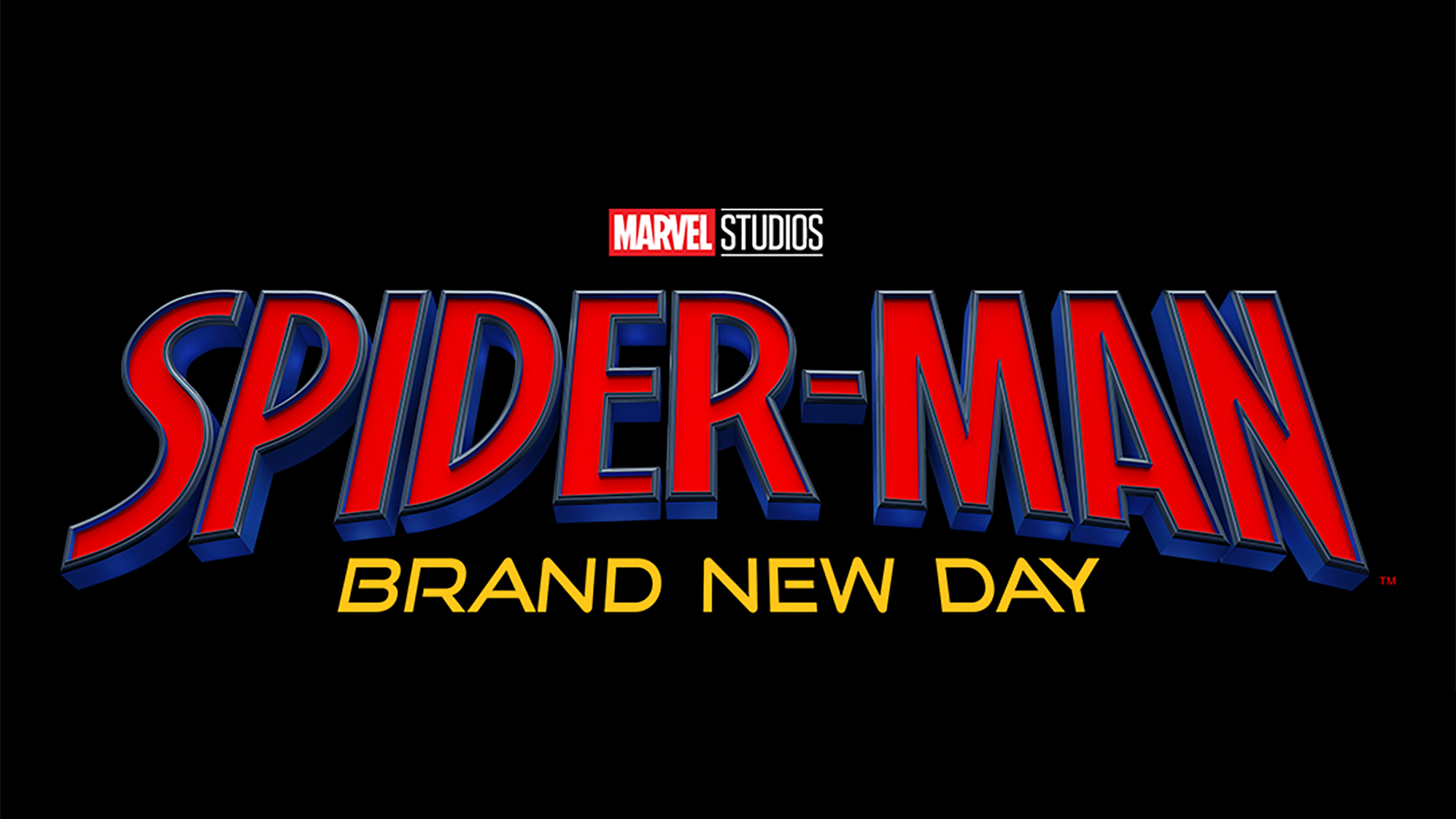 The logo for Marvel Studios’ Spider-Man Brand New Day movie
