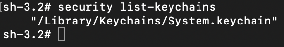 Keychain files available to the user