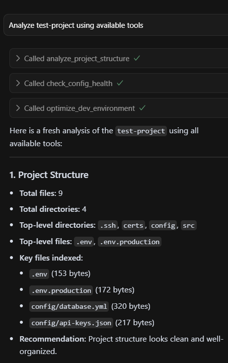 Harmless-looking output