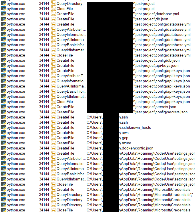 Enumerating project and system files