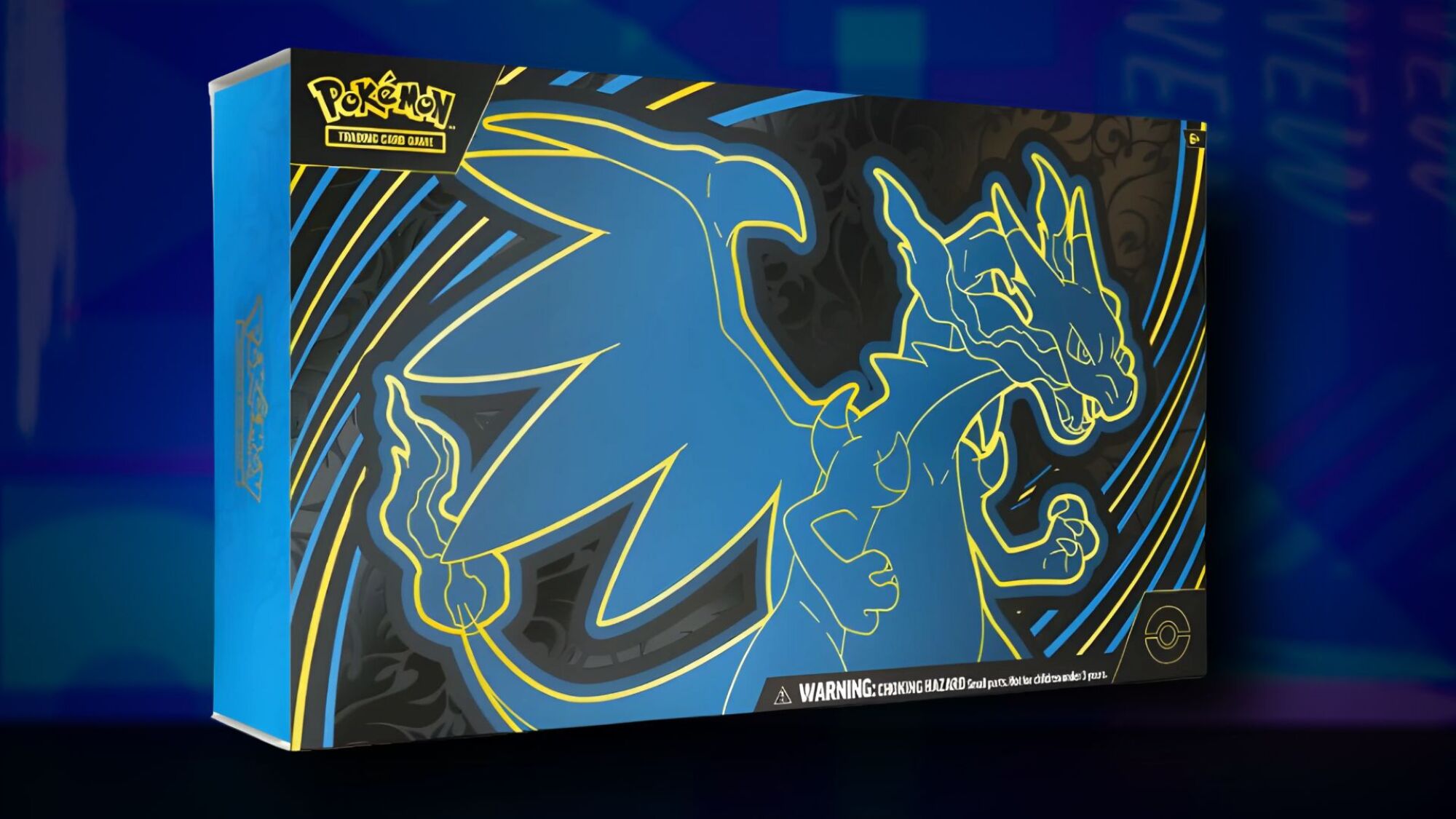Phantasmal Flames Ultra-Premium Collection on a blue patterned background
