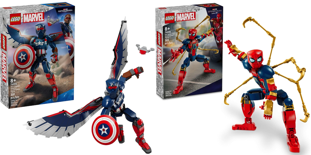 Captain America & Iron Spider-Man Construction Figures